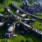 Thriving Zerg Base**

"A bustling Zerg base, drones actively mining resources, hatcheries and extractors visible, overlords floating overhead, all within a lush, green environment. Focus on the organized chaos of a well-managed economy. Safe for work, appropriate content, professional game art."

**