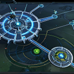 Strategic Overview**

"A holographic display showing a StarCraft II battlefield from a top-down perspective, depicting strategically positioned units on varied terrain with chokepoints and high ground advantages highlighted, fully clothed, appropriate content, professional game design illustration, perfect anatomy, natural proportions, safe for work, modest, family-friendly."

**